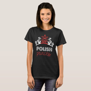 Polish Princess Tiara National Flag T-Shirt