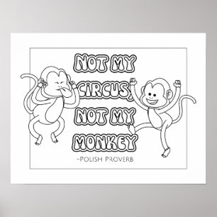 Polish Proverb Colouring Poster