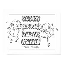 Polish Proverb Colouring Poster