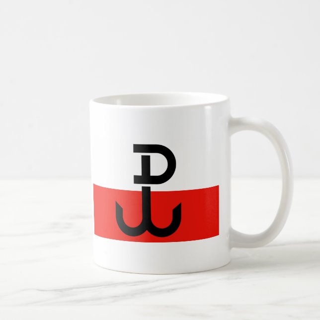 Polish Resistance Flag Coffee Mug (Right)