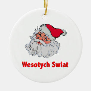 Polish Santa Claus #2 Ceramic Tree Decoration