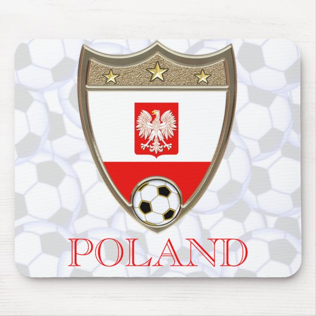 Polish Soccer Mouse Mat (Front)