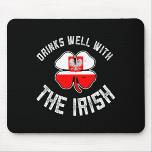 Polish St Patricks Day Drinks Well With Irish Pola Mouse Mat