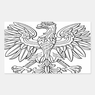 Polish symbol rectangular sticker