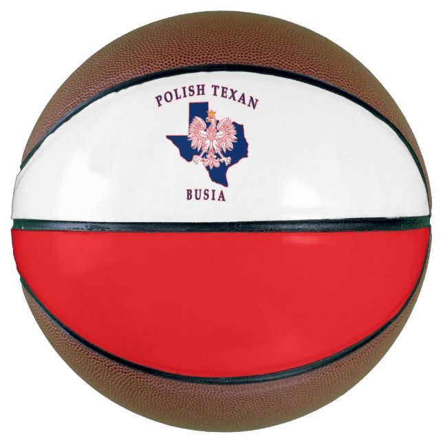 Polish Texan Busia Basketball (Front)