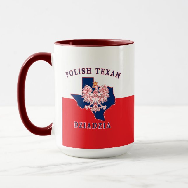 Polish Texan Dziadzia Mug (Left)