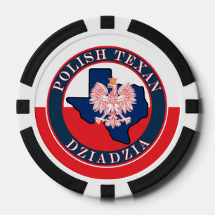Polish Texan Dziadzia Round Poker Chips