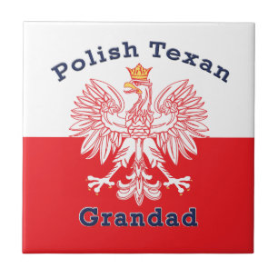 Polish Texan Eagle Grandad Tile