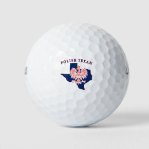 Polish Texan Eagle Map Golf Balls