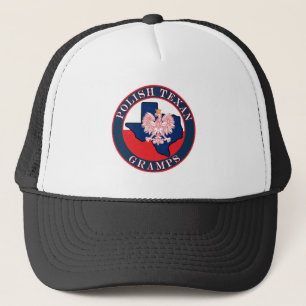 Polish Texan Gramps Round Trucker Hat