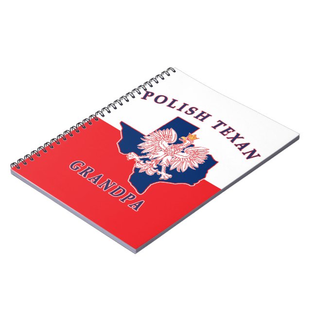 Polish Texan Grandpa Notebook (Left Side)