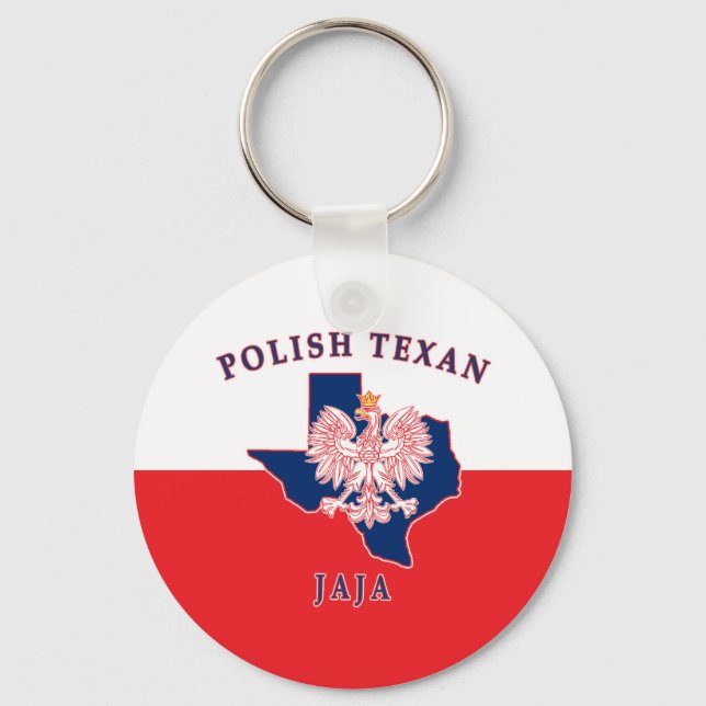 Polish Texan Jaja Key Ring (Front)