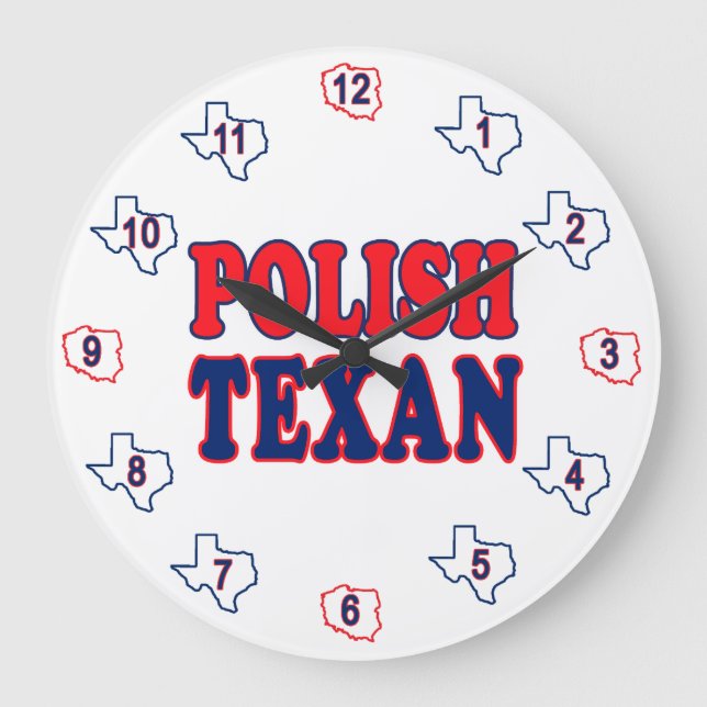 Polish Texan Large Clock (Front)