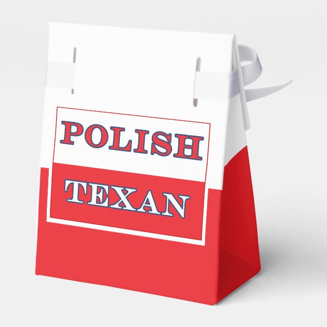 Polish Texan Poland Flag Favour Box (Back Side)
