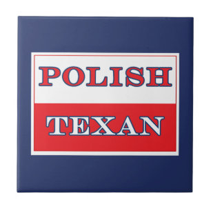 Polish Texan Poland Flag Tile