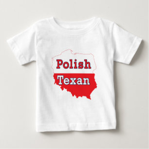 Polish Texan Poland Map Baby T-Shirt
