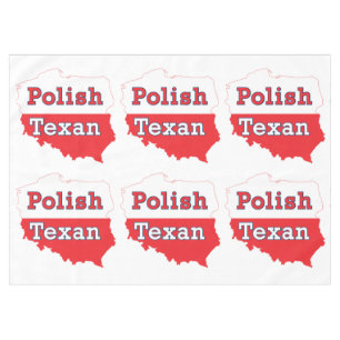 Polish Texan Poland Map Tablecloth