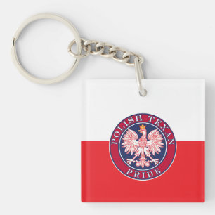 Polish Texan Pride Key Ring