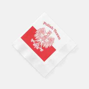Polish Texan White Eagle Napkin