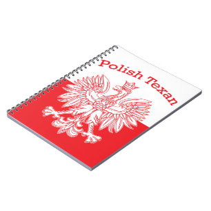 Polish Texan White Eagle Notebook