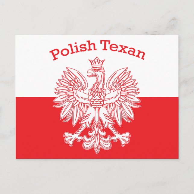 Polish Texan White Eagle Postcard (Front)