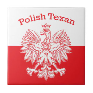 Polish Texan White Eagle Tile