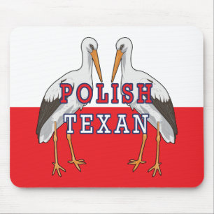 Polish Texan White Stork Mouse Mat