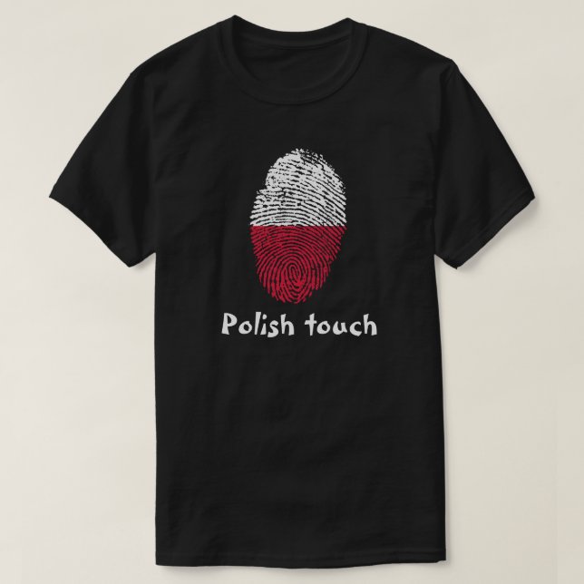 Polish touch fingerprint flag T-Shirt (Design Front)