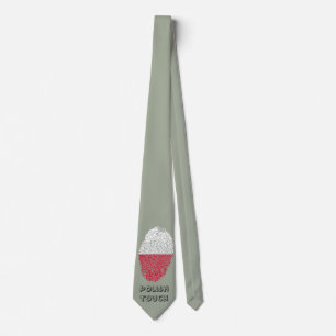 Polish touch fingerprint flag tie