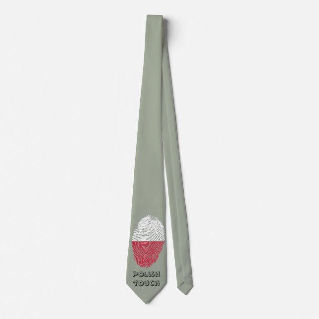 Polish touch fingerprint flag tie (Front)