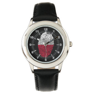 Polish touch fingerprint flag watch