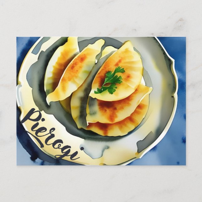 Polish traditional food, Postcard for postcrossing (Front)