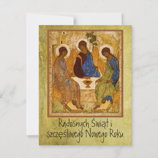 Polish Wesołych Świąt Merry Christmas Rublev (Front)