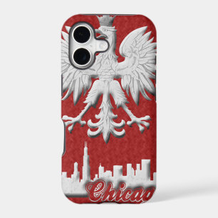 Polish White Eagle Chicago Skyline iPhone 5 Case-M