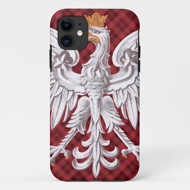Polish White Eagle Plaid iPhone 5 Case-Mate Barely Case (Back)