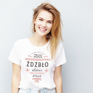 Polish Words Stalk T-Shirt