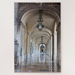 Polished Arched Hallway, Portugal Jigsaw Puzzle
