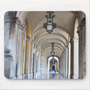 Polished Arched Hallway, Portugal Mouse Mat