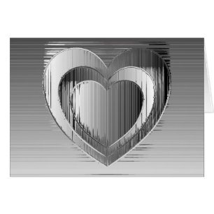 Polished chrome hearts