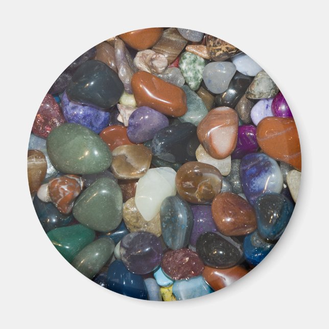 Polished Colourful Stones Magnet (Front)