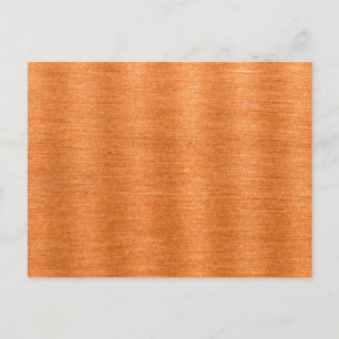 Polished Copper Wavy Texture Background Postcard