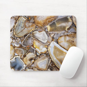 Polished Geode Stones Mouse Mat