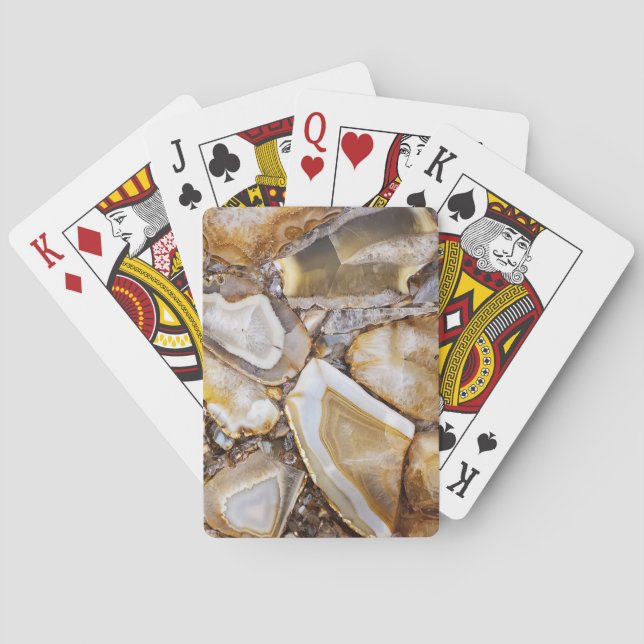 Polished Geode Stones Playing Cards (Back)