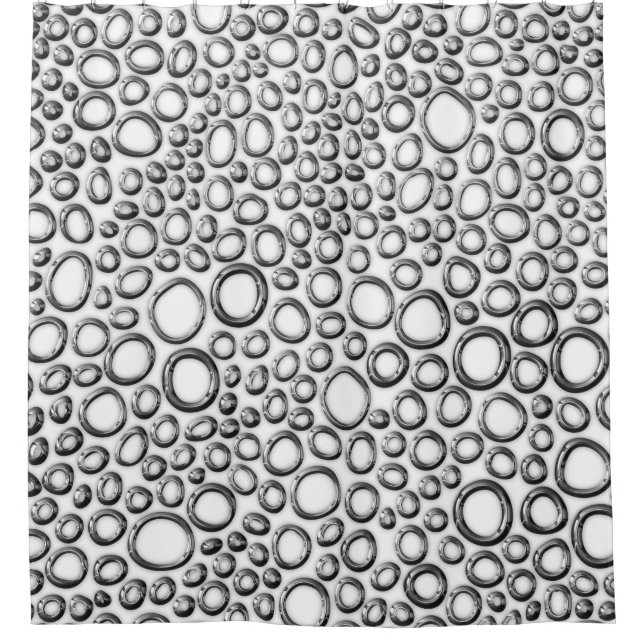 Polished Metal Os Shower Curtain (Front)