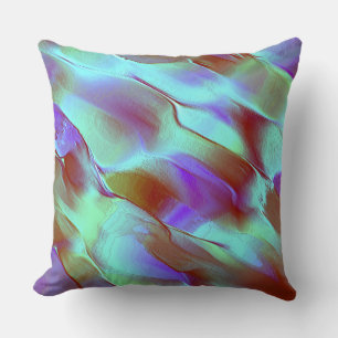 Polished rock in chrome purple cushion
