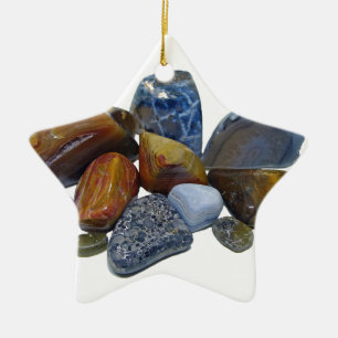 Polished Rocks Ceramic Tree Decoration