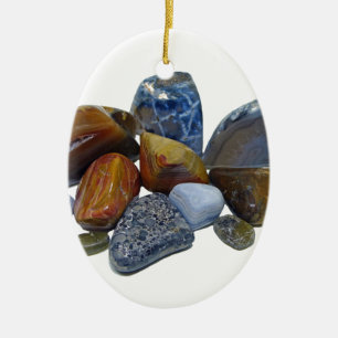 Polished Rocks Ceramic Tree Decoration