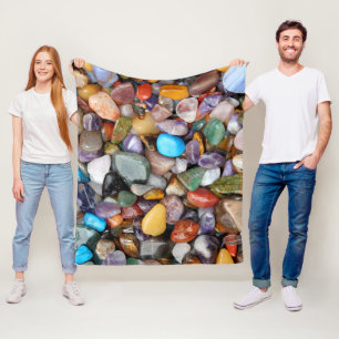 Polished Rocks Fleece Blanket