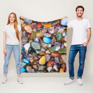 Polished Rocks Fleece Blanket