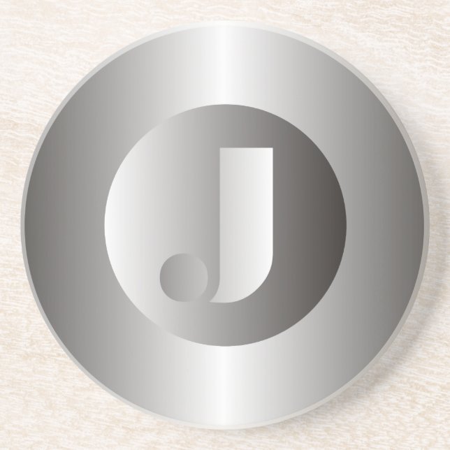 Polished Steel "J" Coaster (Front)